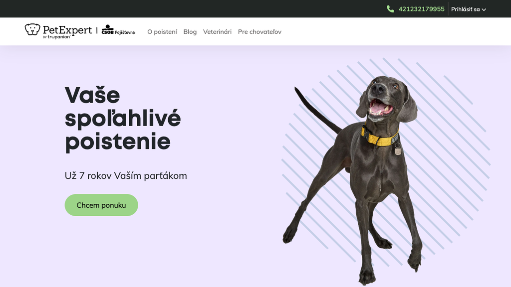 Mojpetexpert.sk homepage (august 2026)