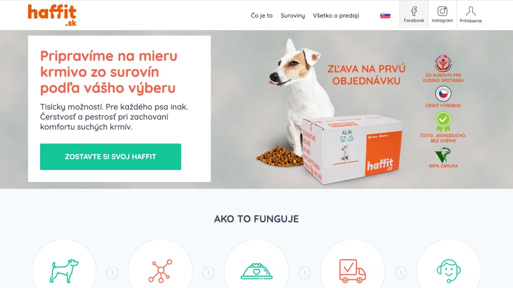 Haffit.sk e-shop (august 2026)